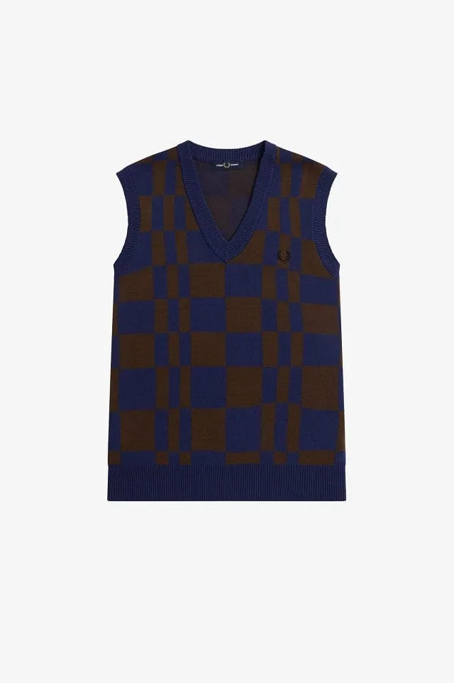 Chequerboard Knitted Tank