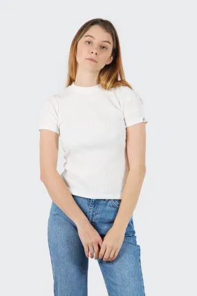 Classic Ribbed T-Shirt - white