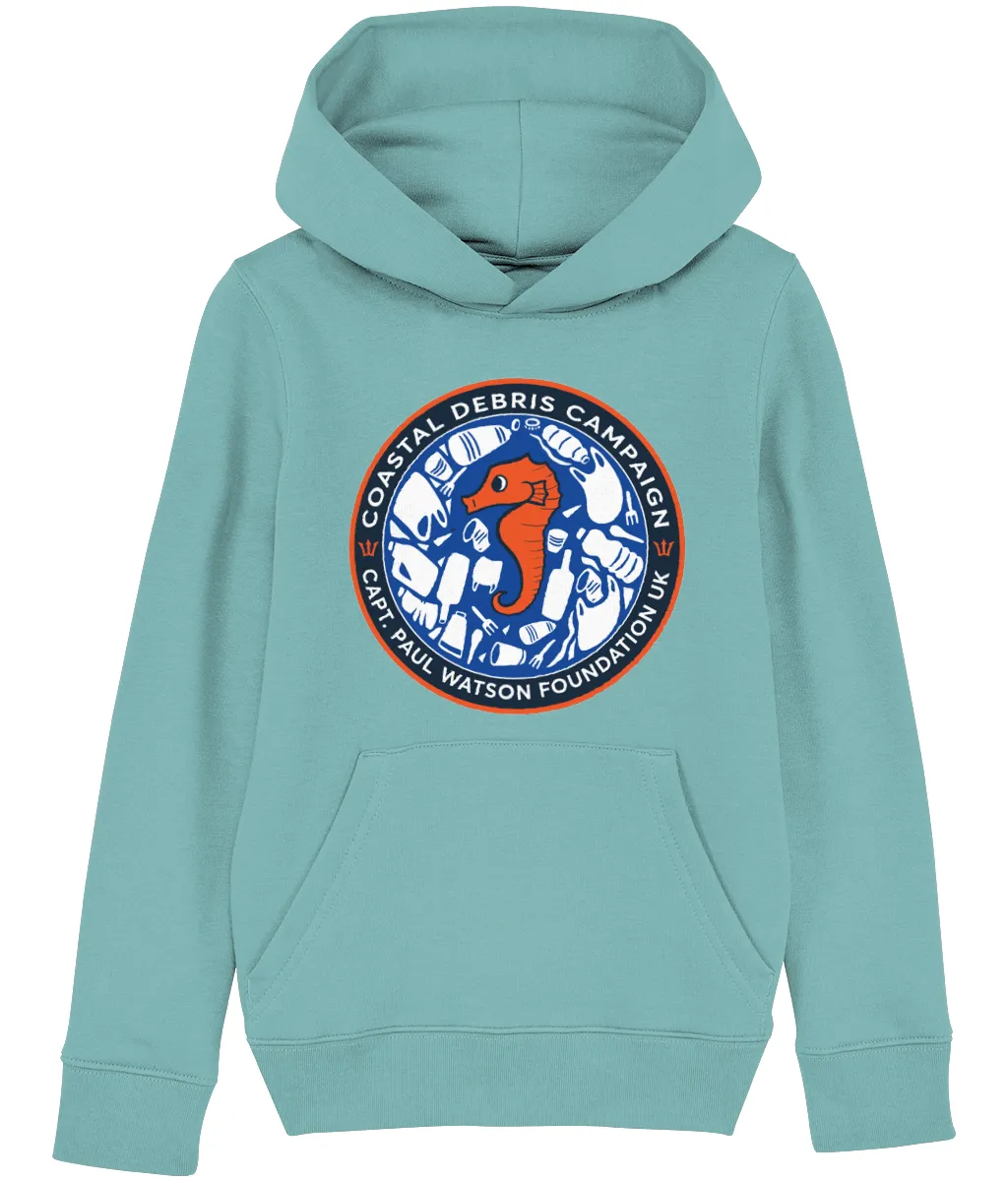 Coastal Debris Campaign Kids Pullover Hoodie