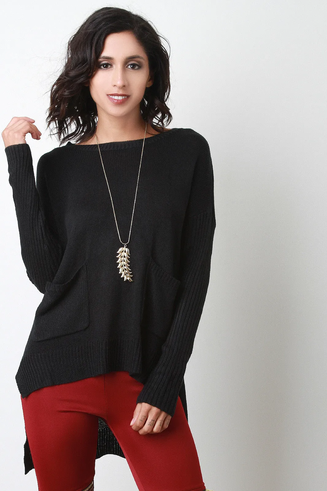 Crisscross Backless Knit Sweater