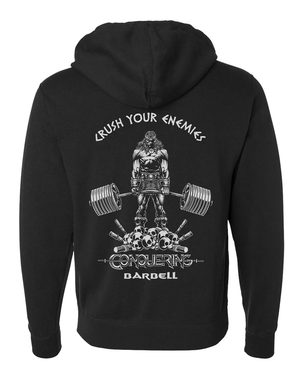 Crush Your Enemies Pullover Hoodie - Black