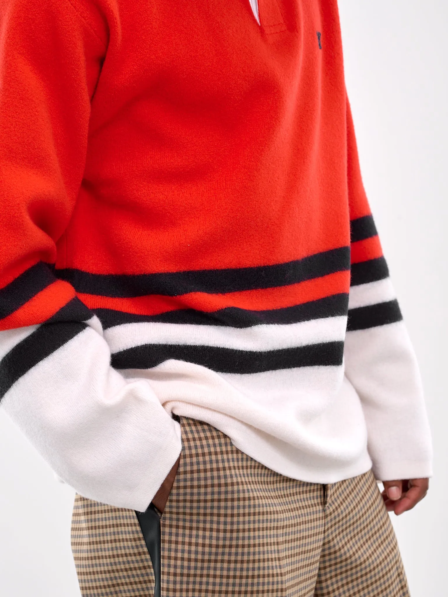 Cypher Polo Sweater (KN13-WO07-349-RED-MULTI)