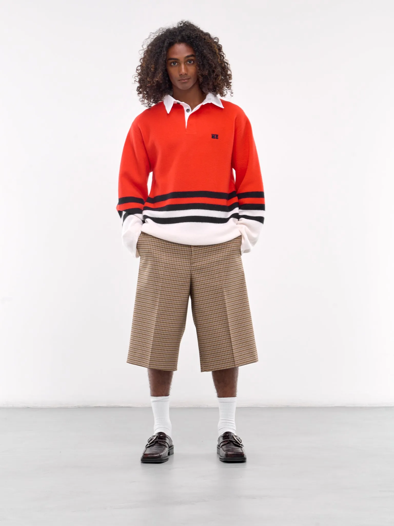 Cypher Polo Sweater (KN13-WO07-349-RED-MULTI)