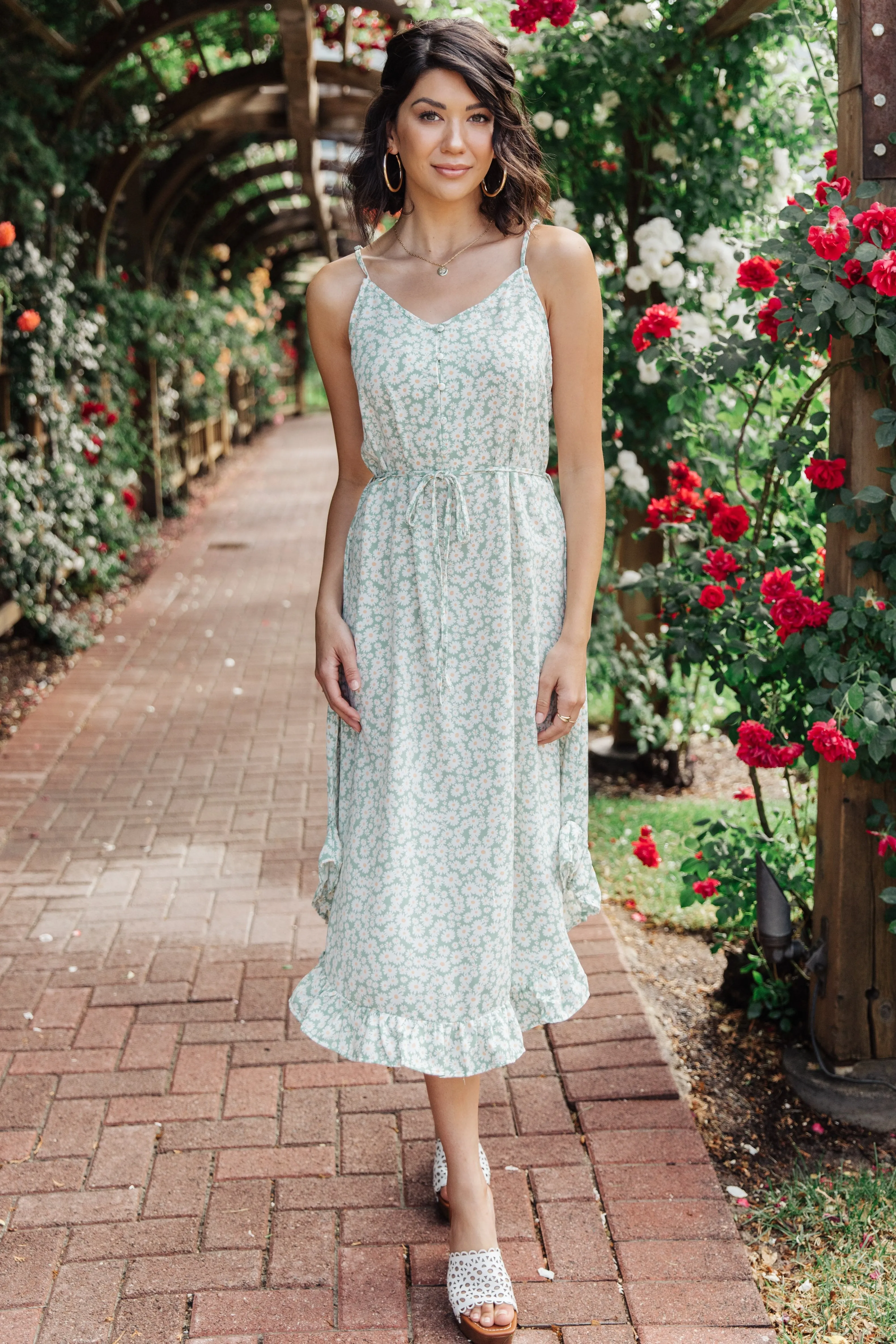 Daisy Mint Day Dress