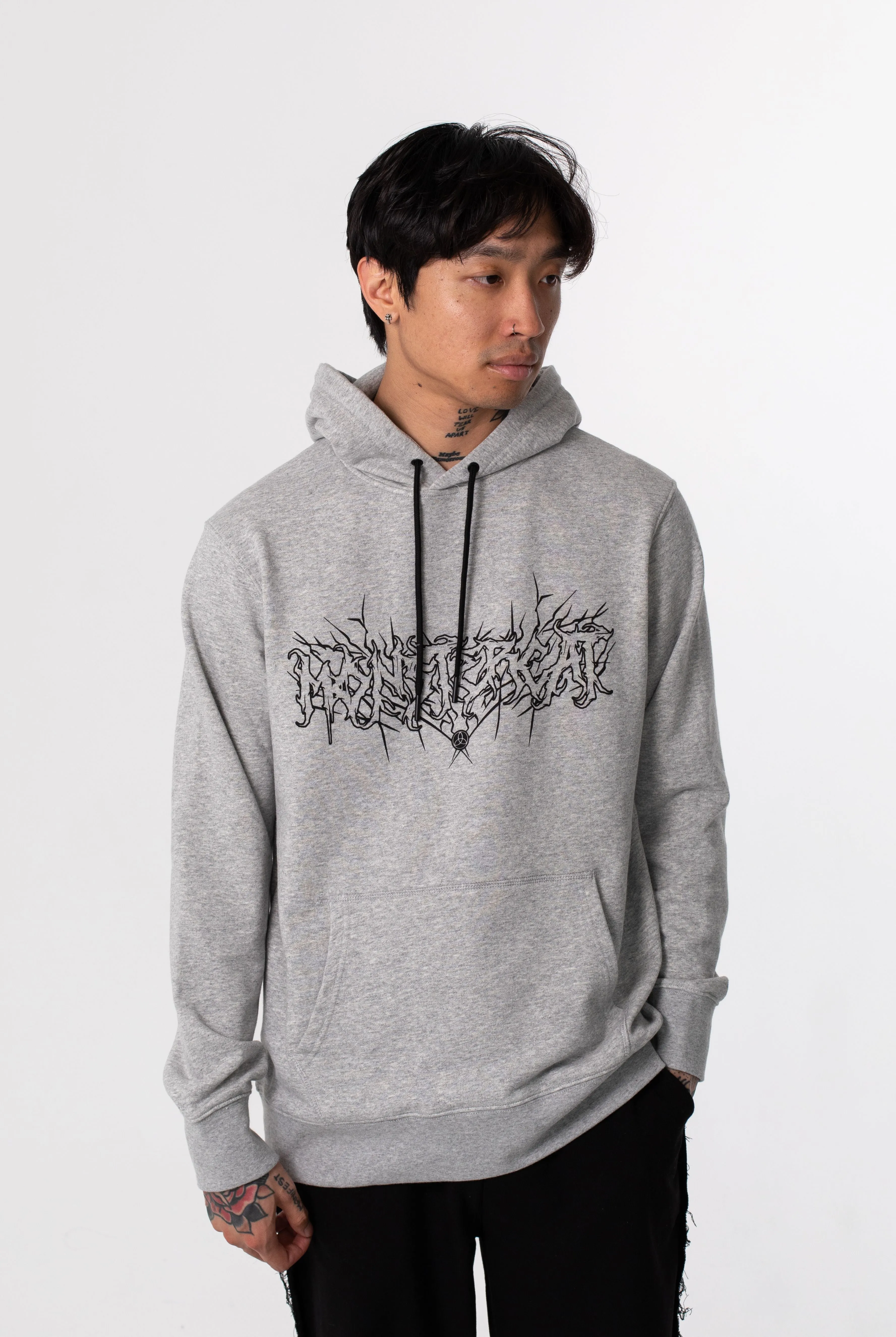 Dark - Heather Grey Pullover Hoodie