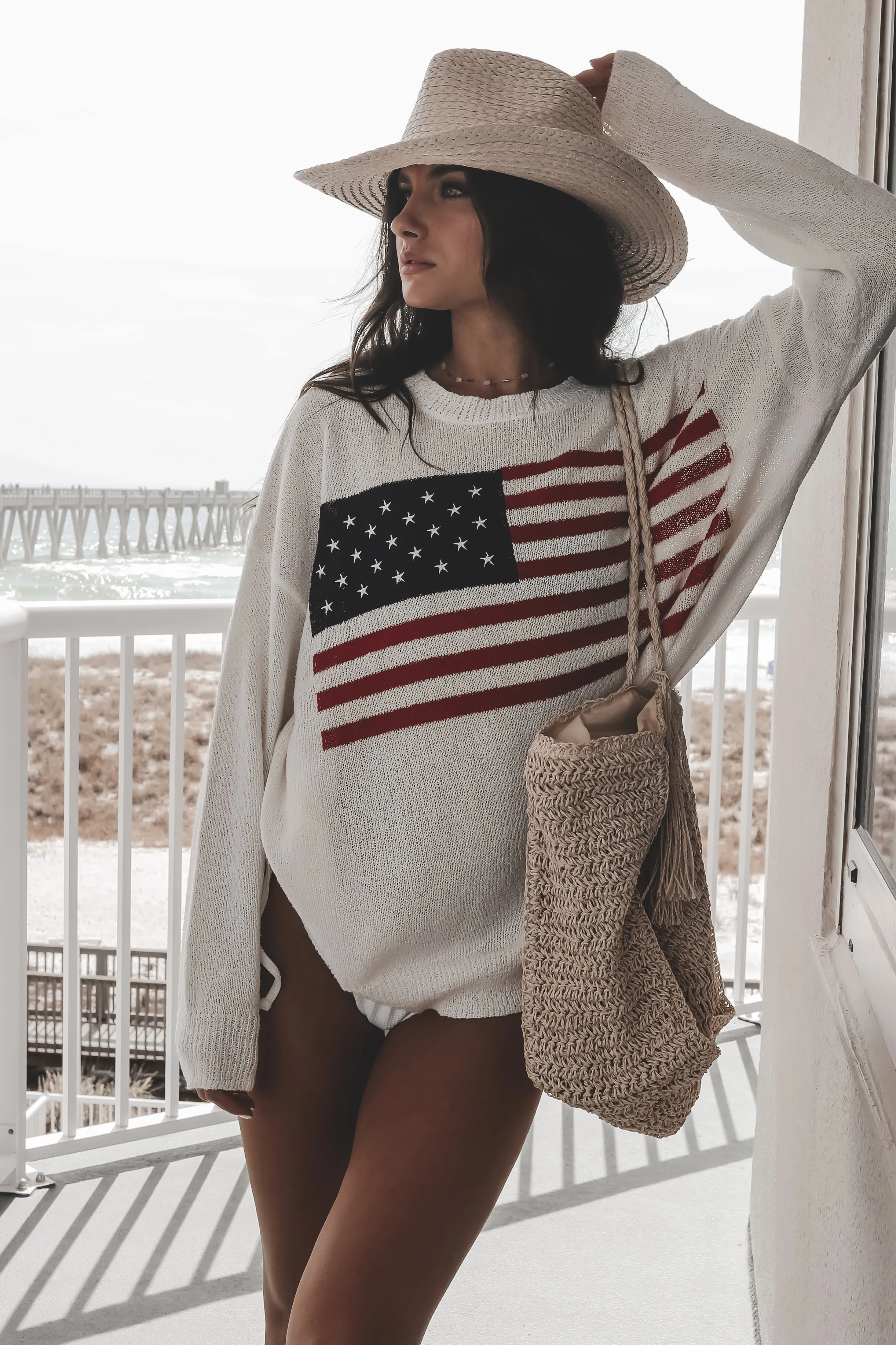 DEAL American Cutie Lightweight Flag Sweater