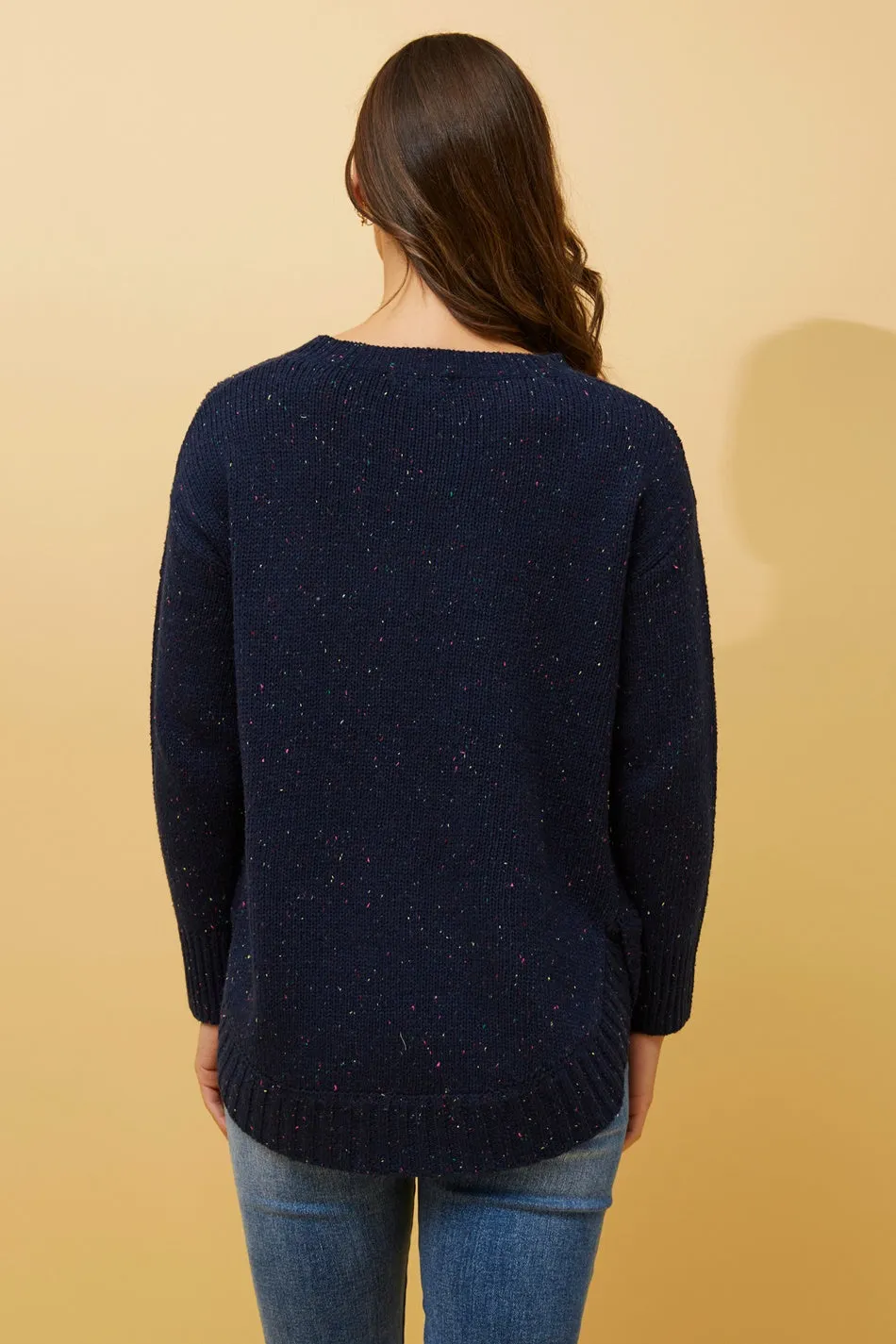 DEIRDRE SPECKLED KNIT JUMPER