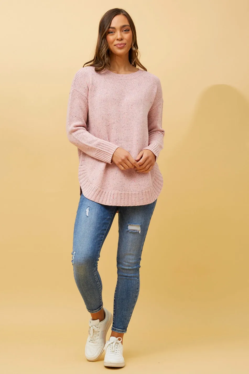 DEIRDRE SPECKLED KNIT JUMPER