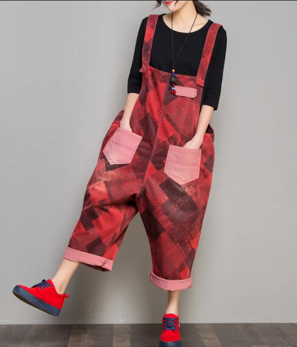 Denim Casual Spring Denim Overall Loose Short Women Jumpsuits QYCQ05115