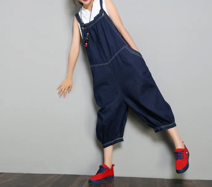 Denim Casual Spring Denim Overall Loose Women Jumpsuits QYCQ05111