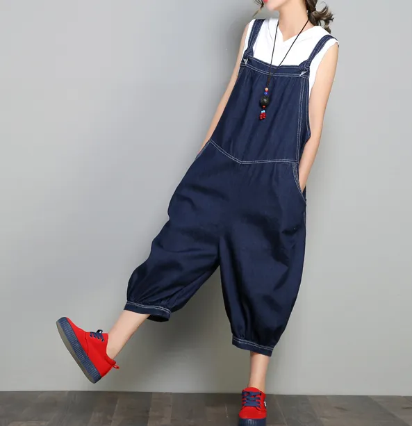 Denim Casual Spring Denim Overall Loose Women Jumpsuits QYCQ05111