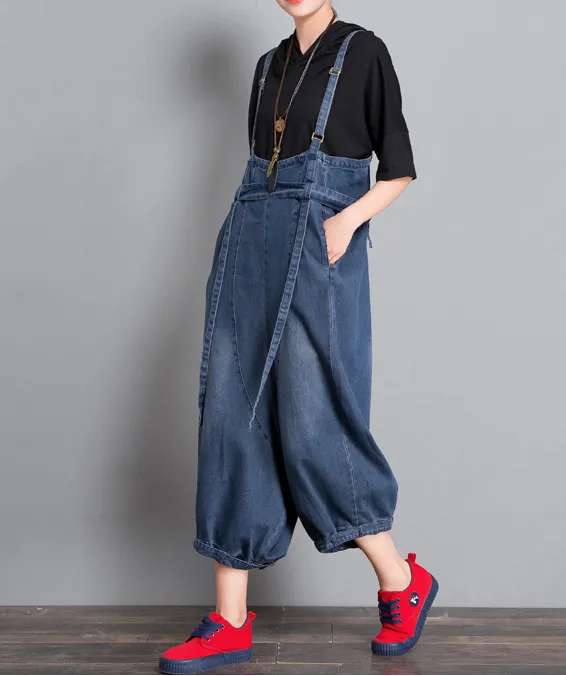 Denim Casual Spring Denim Overall Loose Women Jumpsuits QYCQ35