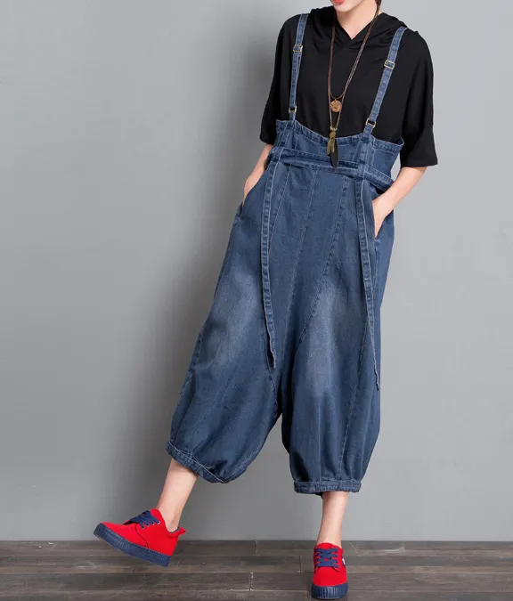 Denim Casual Spring Denim Overall Loose Women Jumpsuits QYCQ35