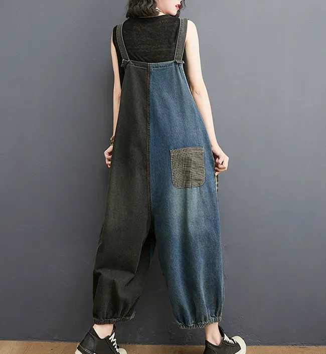 Denim Jumpsuits, Casual Summer Denim Overall,Loose Women Jumpsuits 5565