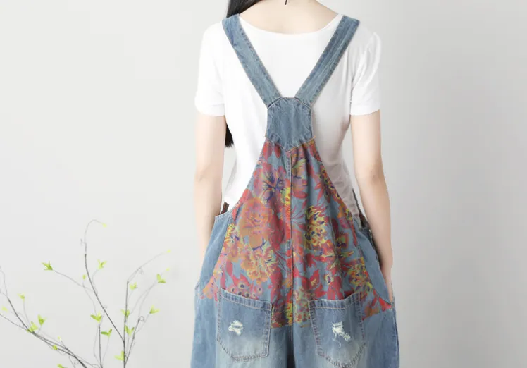 Denim Loose Casual Summer Denim Overall Loose Women Jumpsuits CNHK07151