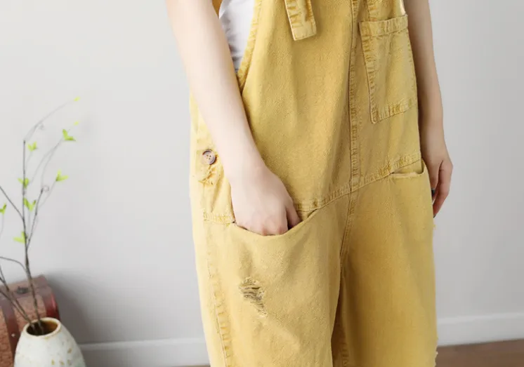 Denim Loose Casual Summer Denim Overall Loose Women Jumpsuits CNHK07152