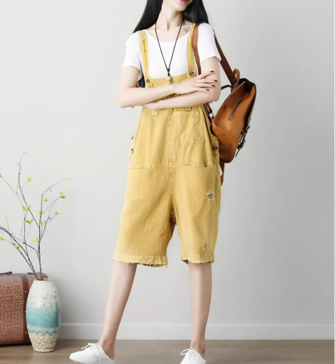 Denim Loose Casual Summer Denim Overall Loose Women Jumpsuits CNHK07152