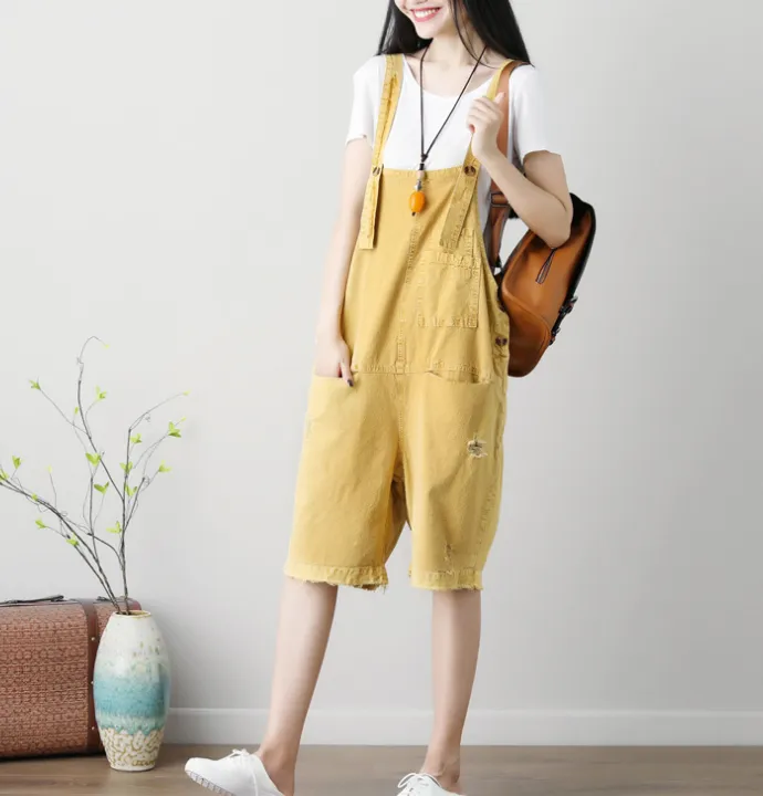 Denim Loose Casual Summer Denim Overall Loose Women Jumpsuits CNHK07152