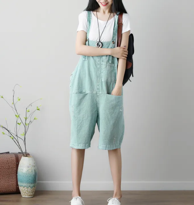 Denim Loose Casual Summer Denim Overall Loose Women Jumpsuits CNHK07152