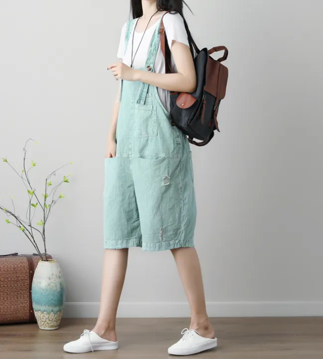 Denim Loose Casual Summer Denim Overall Loose Women Jumpsuits CNHK07152