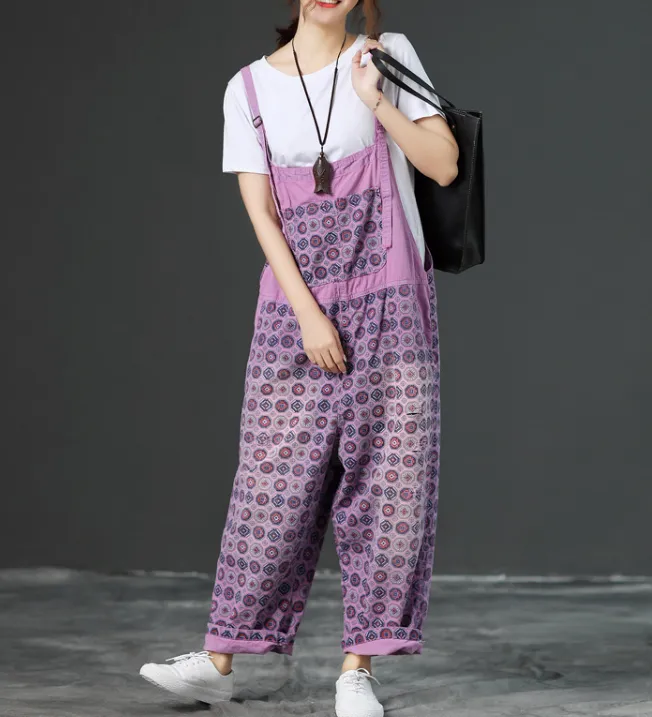 Denim Loose Casual Summer Denim Overall Loose Women Jumpsuits CNHK07154