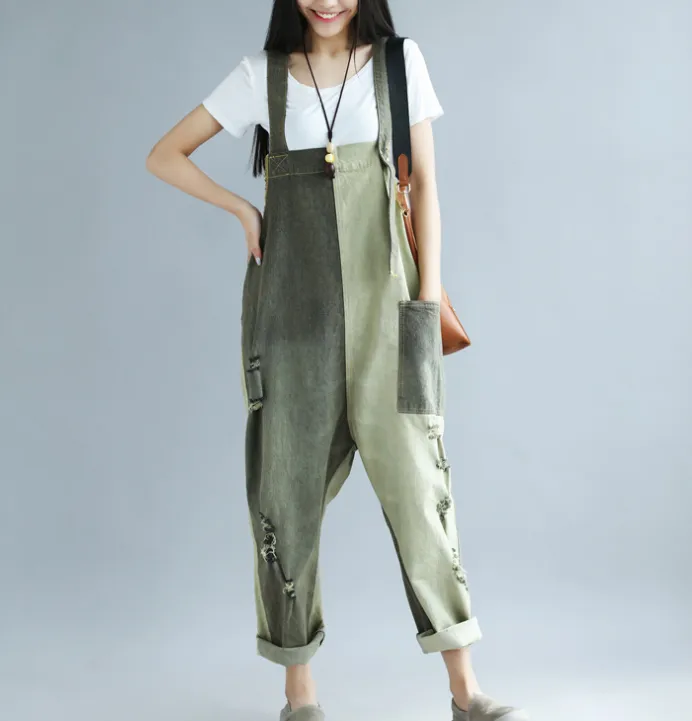 Denim Loose Casual Summer Denim Overall Loose Women Jumpsuits CNHK07156