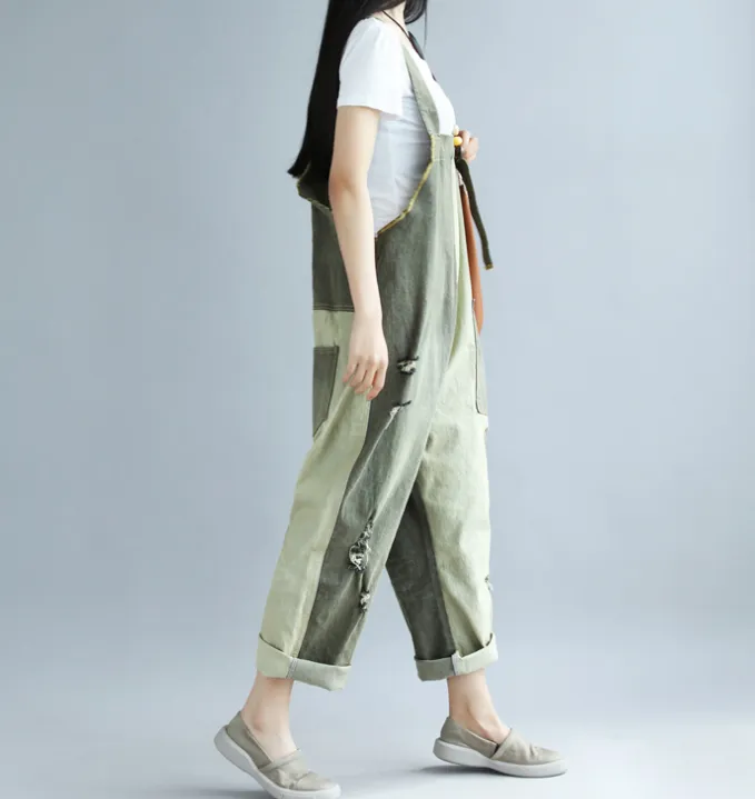 Denim Loose Casual Summer Denim Overall Loose Women Jumpsuits CNHK07156