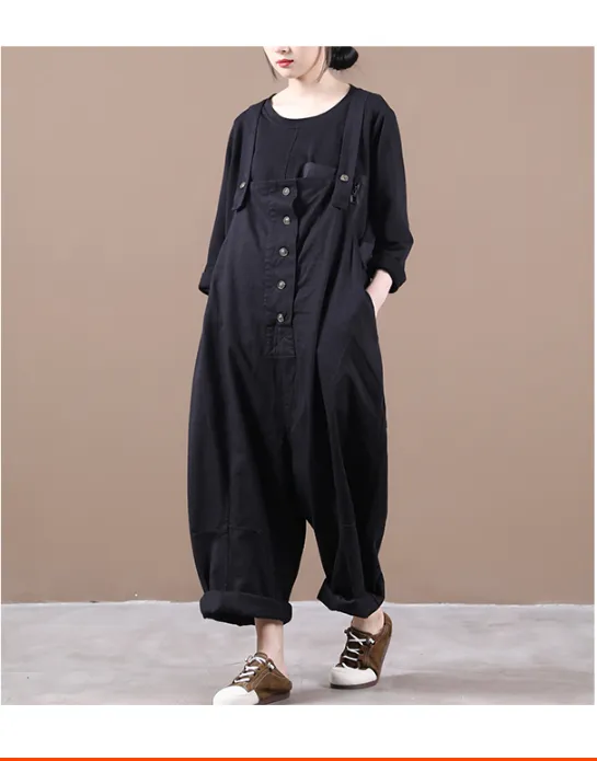 Denim Loose Casual Summer Denim Overall Loose Women Jumpsuits CNHK07254