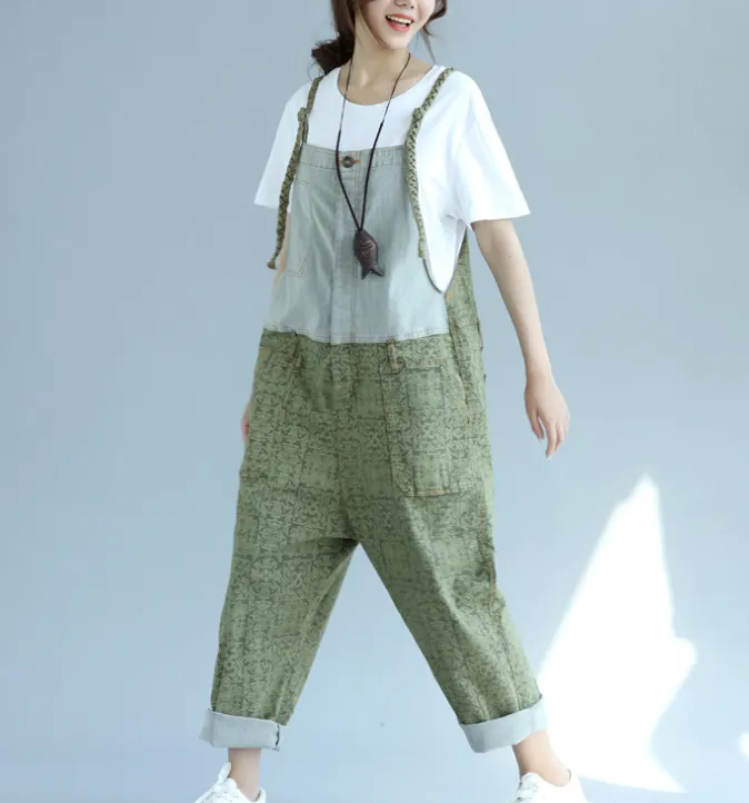 Denim Loose Casual Summer Denim Overall Loose Women Jumpsuits CNHK07254