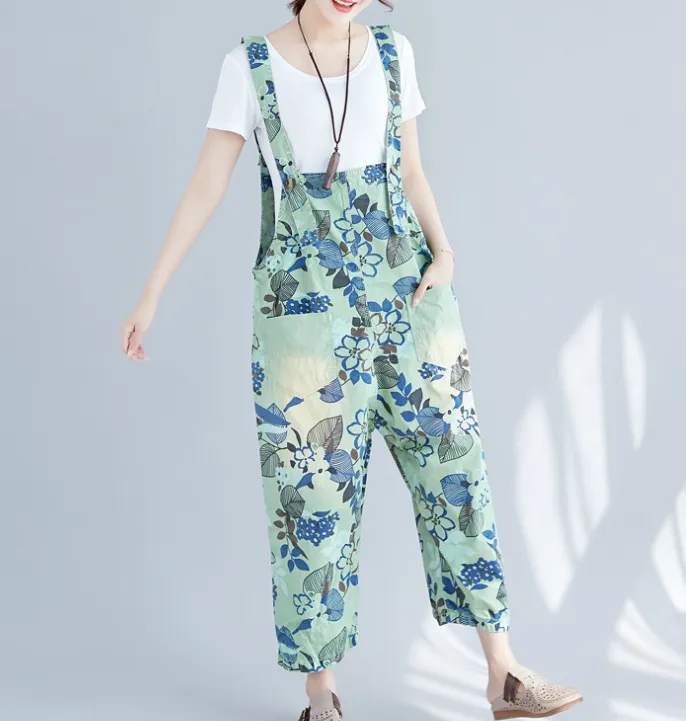 Denim Loose Casual Summer Denim Overall Loose Women Jumpsuits CNHK07255