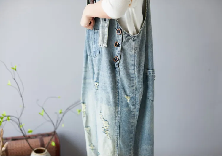 Denim Summer Denim Overall Loose Women Jumpsuits CNHK08022