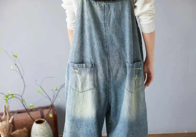 Denim Summer Denim Overall Loose Women Jumpsuits CNHK08022