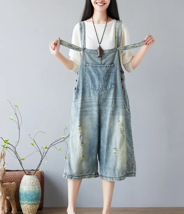 Denim Summer Denim Overall Loose Women Jumpsuits CNHK08022