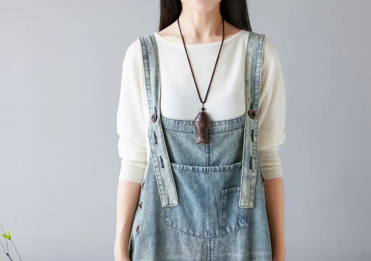 Denim Summer Denim Overall Loose Women Jumpsuits CNHK08022