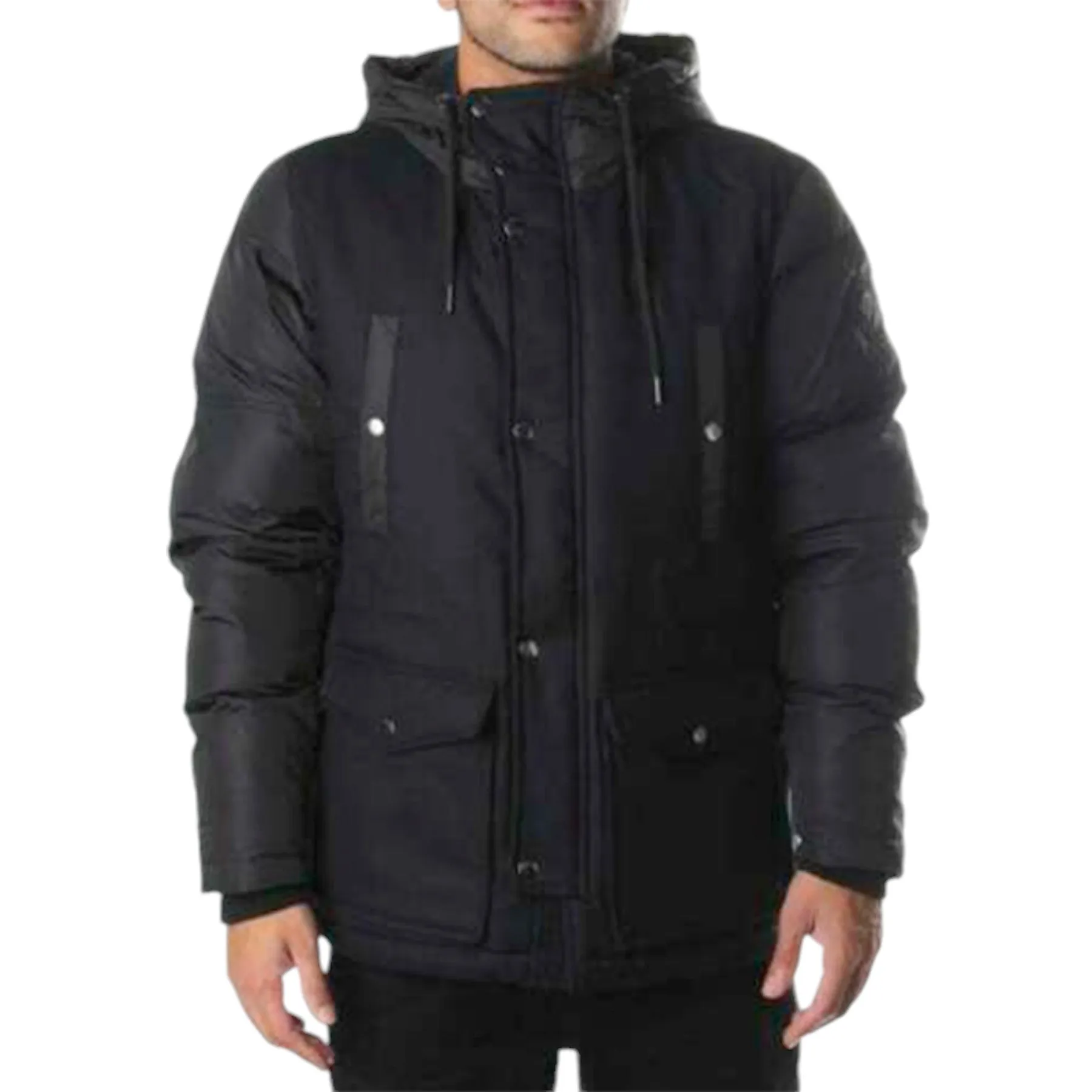 DIESEL W-UNRESTY  Mens Jacket Quilted Hooded Winter Outwear Coat