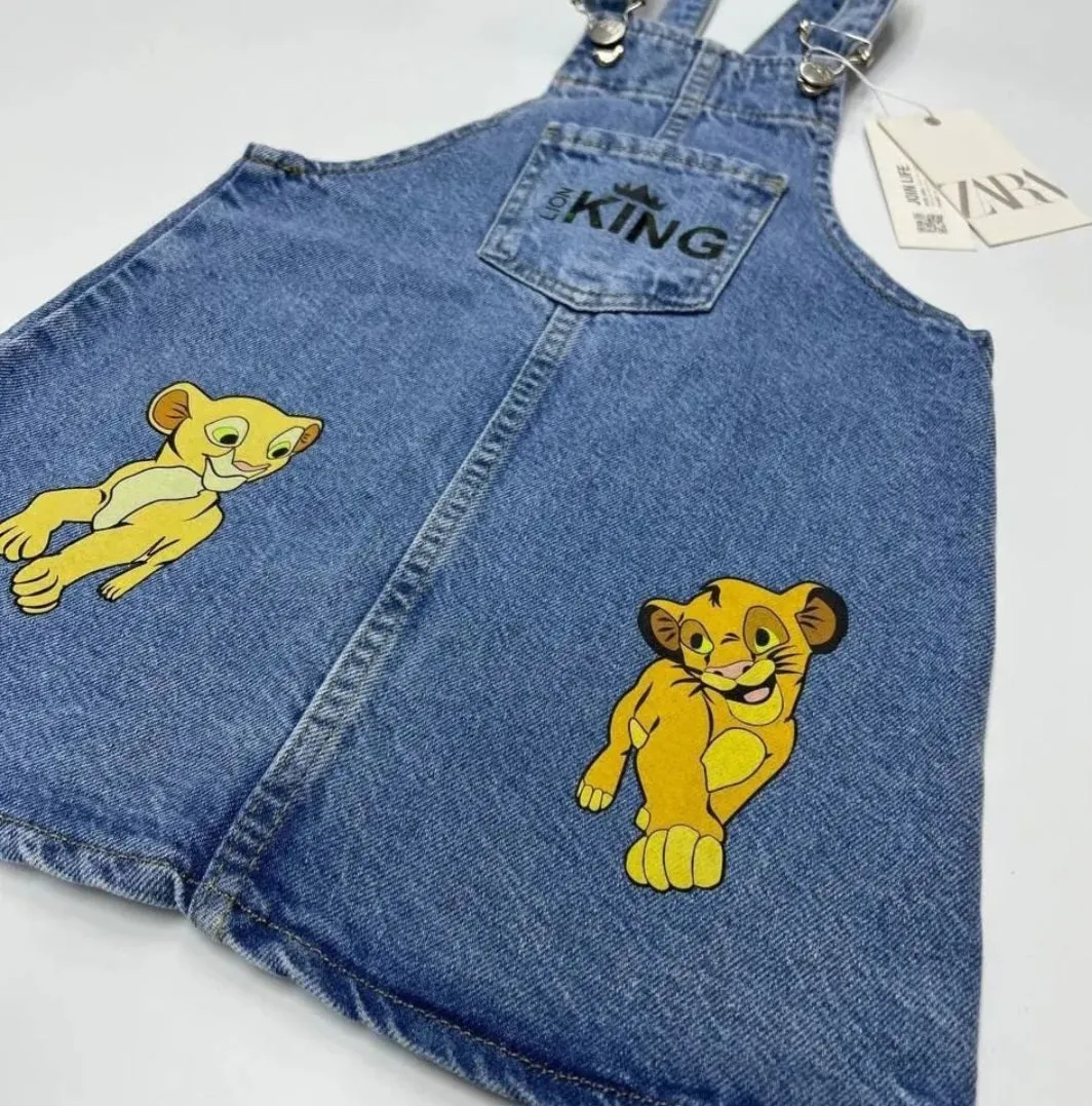 Disney Lion king Denim Dungaree Dress