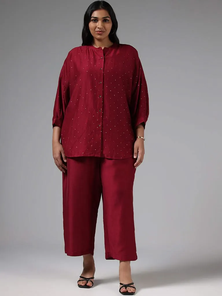 Diza Magenta Sequin Tunic