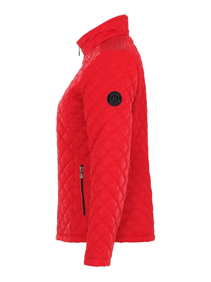 Dolcezza Quilted Jacket 73812 - High Shine Red