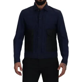 Dsquared² Svelte Dark Blue Cotton Shirt