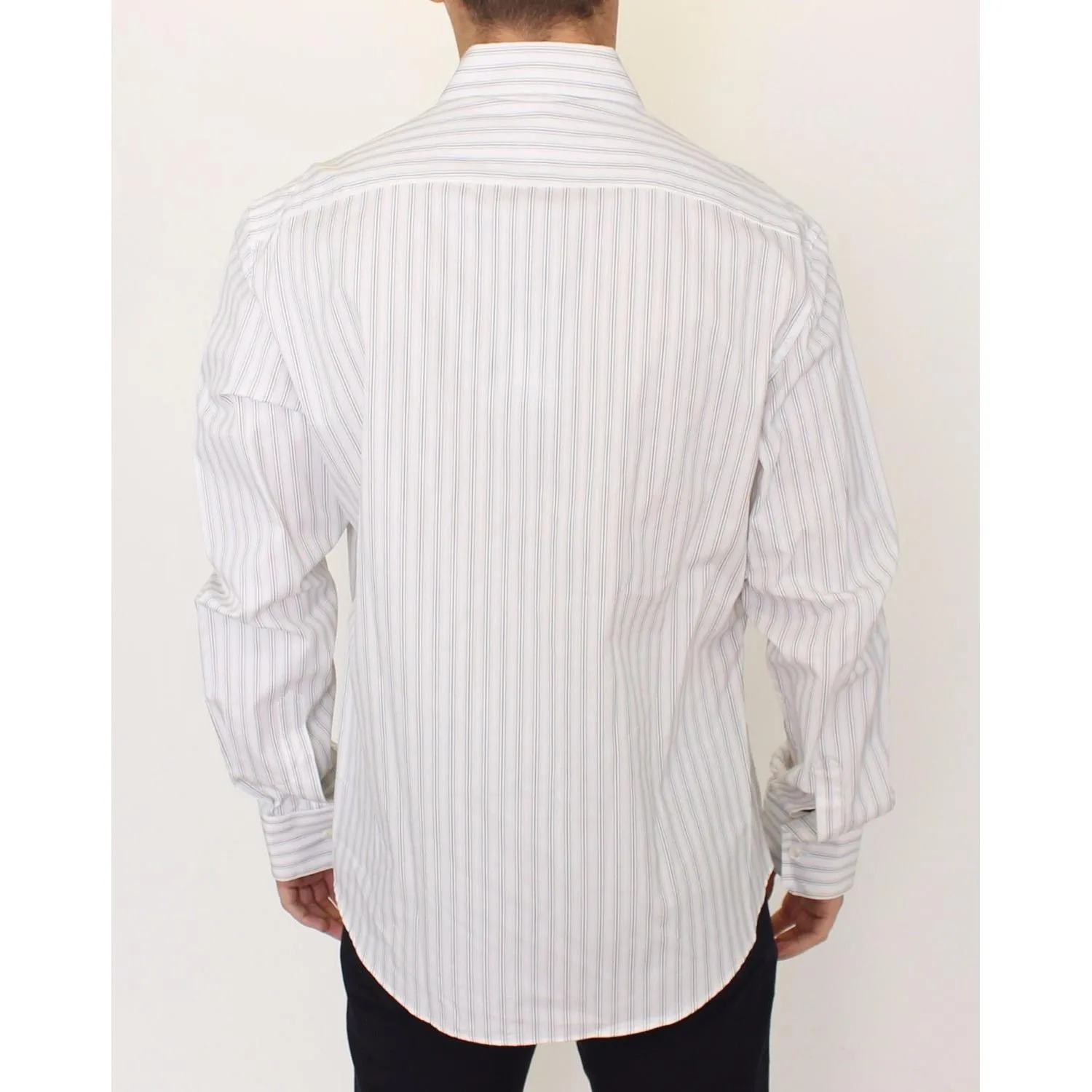 Ermanno Scervino Elegant Striped Cotton Casual Shirt