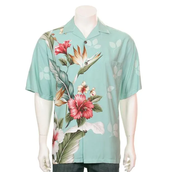 Floral Bird of Paradise Aloha Shirt