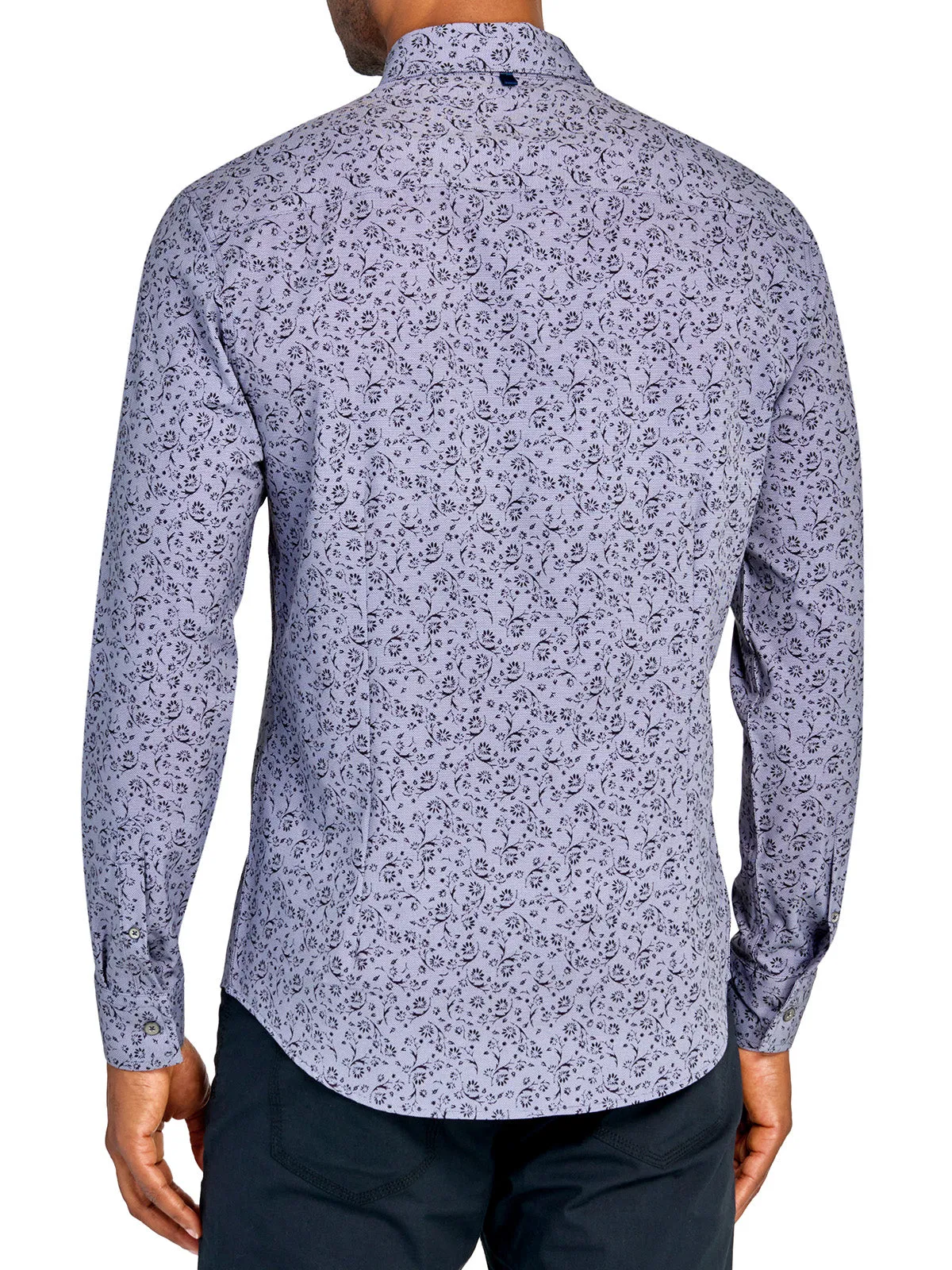 Floral Lines Long Sleeve Shirt