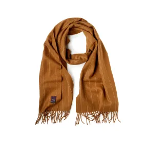 Fox Brothers Merino/Cashmere Vicuña Color Chalkstripe Scarf