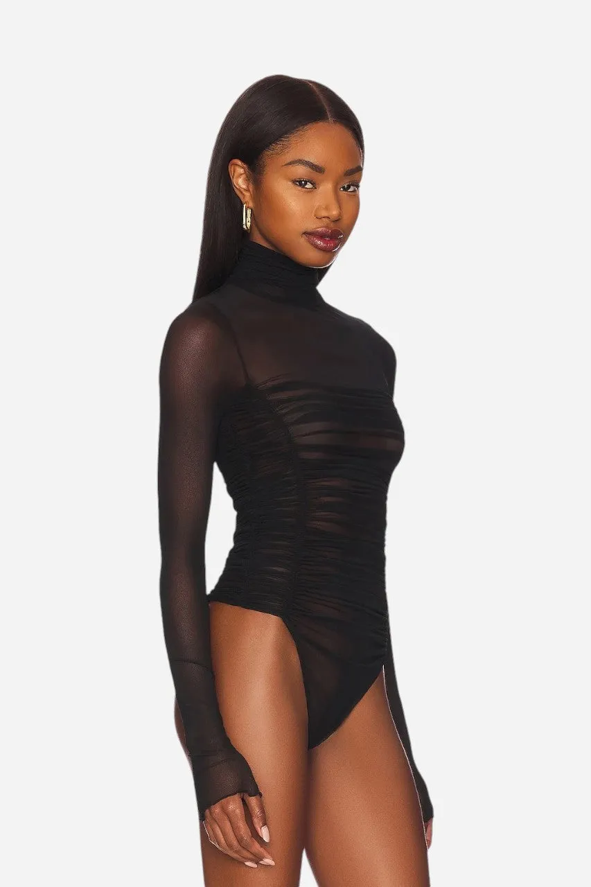 Free People Under It All Bodysuit Black