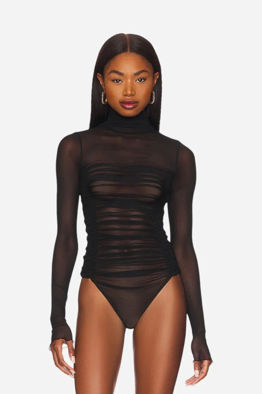 Free People Under It All Bodysuit Black