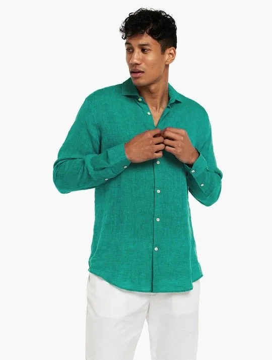 FRESCOBOL CARIOCA Antonio Shirt TOPAZ TEAL