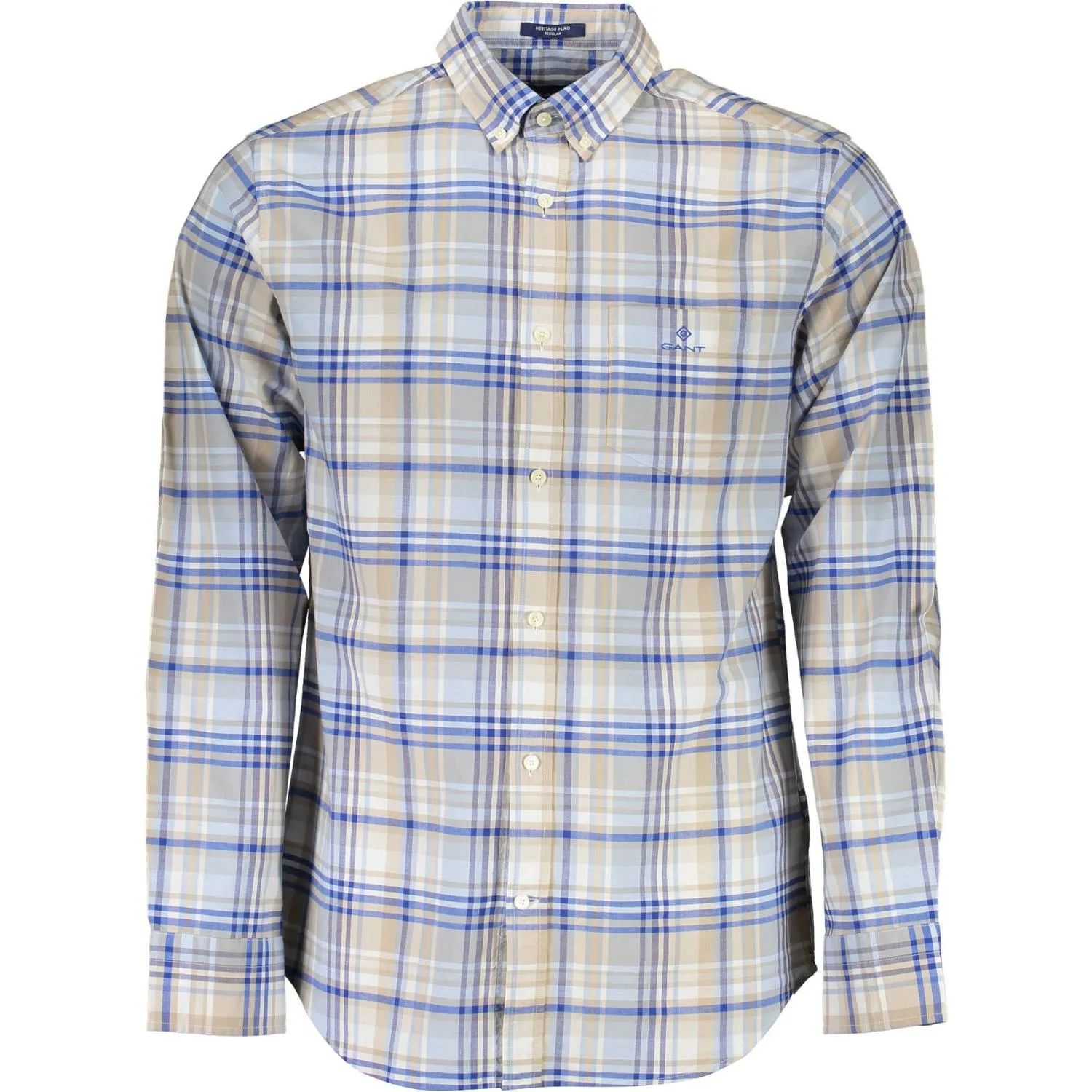 Gant Light Blue Cotton Men Shirt