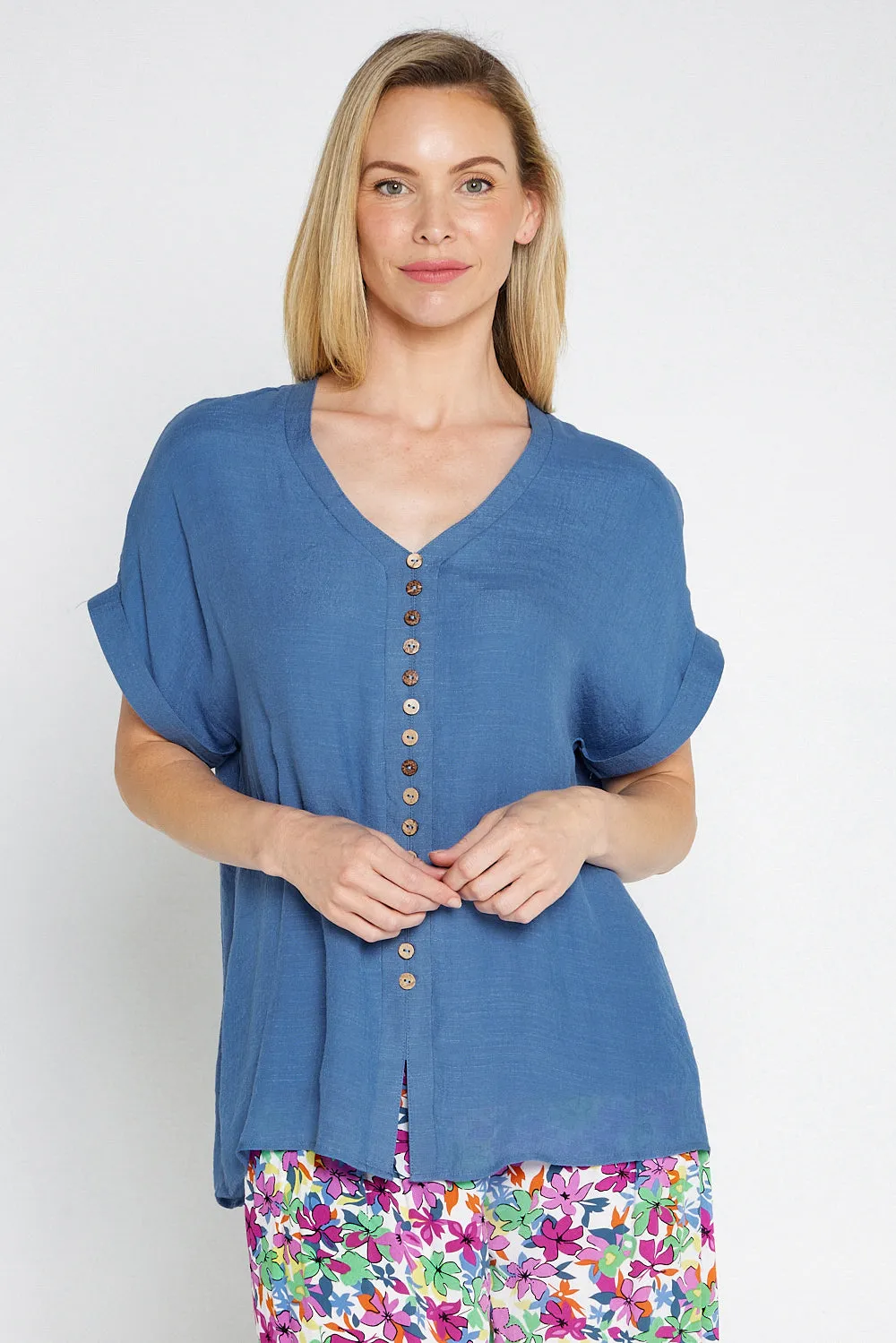 Gemma Top - Denim