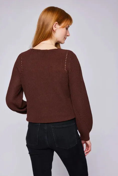 GENTLE FAWN HAILEY SWEATER - ESPRESSO