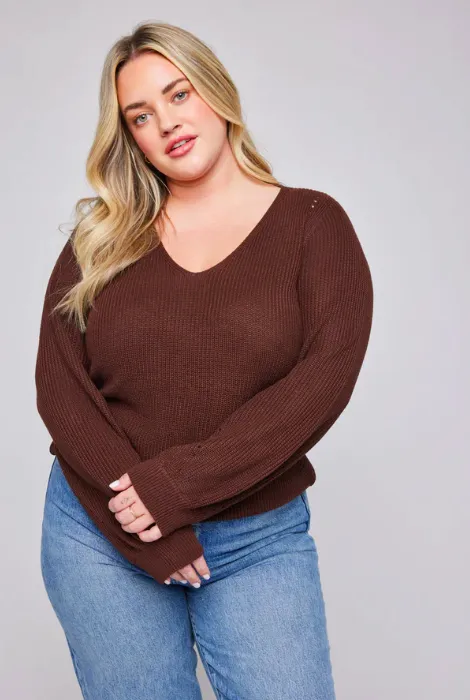 GENTLE FAWN HAILEY SWEATER - ESPRESSO